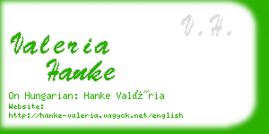 valeria hanke business card